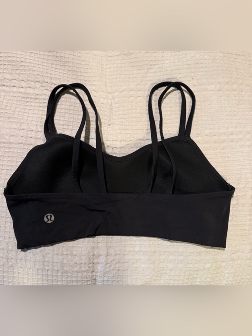 2 Lululemon Black Sports Bras: Size 6 - Picture 3 of 8